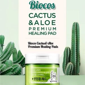 Coréana Biocos Cactus & Aloe Premium Healing Toner Pads (70 pads)